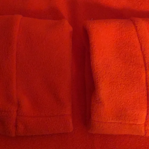 Tommy Hilfiger turtleneck orange faux fur fleece Size M - Picture 5 of 9